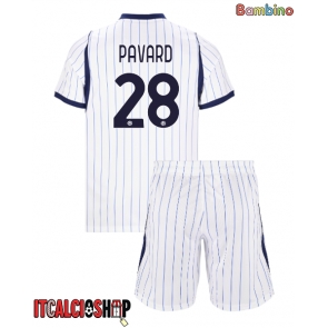 Inter Milan Benjamin Pavard #28 Seconda Maglia Bambino 2026-27 Manica Corta (+ Pantaloni corti)